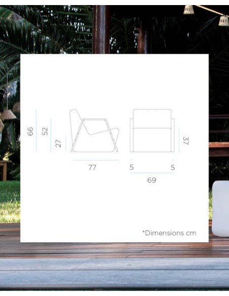 Pack x1 Mesa Tarida Tab + x2 Asiento Tarida Sit Arms (con reposabrazos)