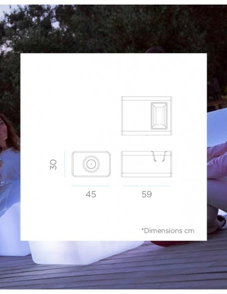 Pack x1 Mesa Tarida Tab + x2 Asiento Tarida Sit Arms (con reposabrazos)