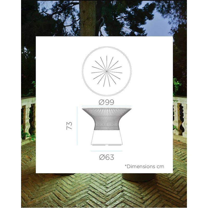 Conjunto Mesa CAPRI + Asientos MALLORCA