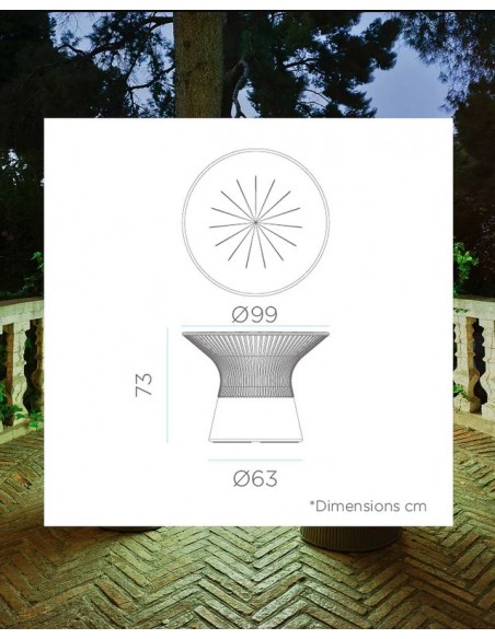 Conjunto Mesa CAPRI + Asientos MALLORCA