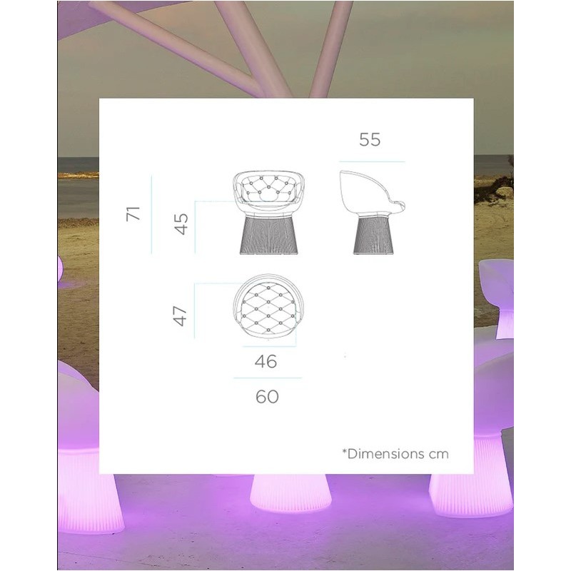 Conjunto Mesa CAPRI + Asientos MALLORCA