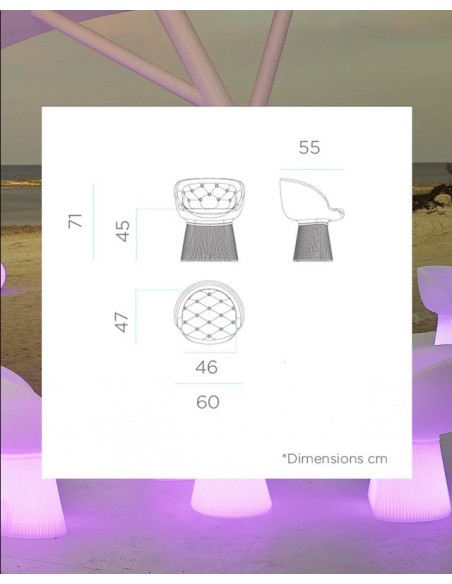 Conjunto Mesa CAPRI + Asientos MALLORCA