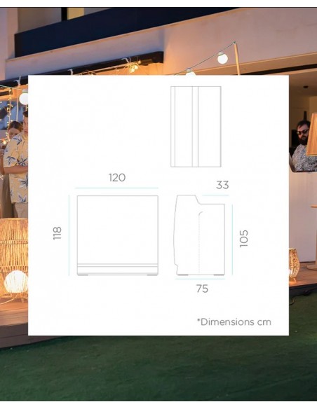 Conjunto Barra de Bar SICILIA + Taburetes CORFU