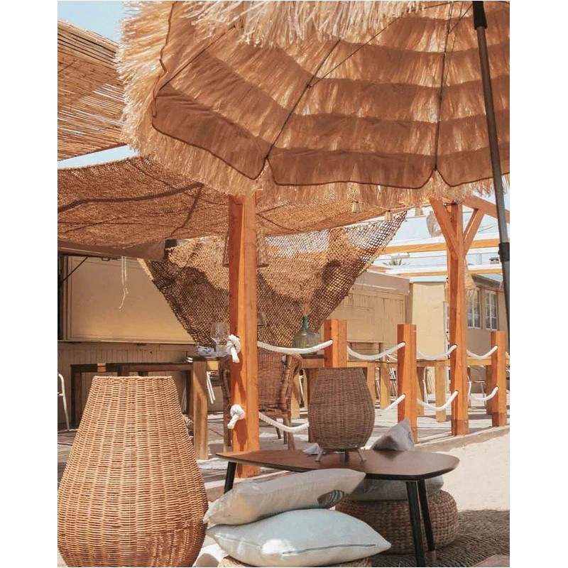 Sombrilla HAWAIANA de Acero para Exterior