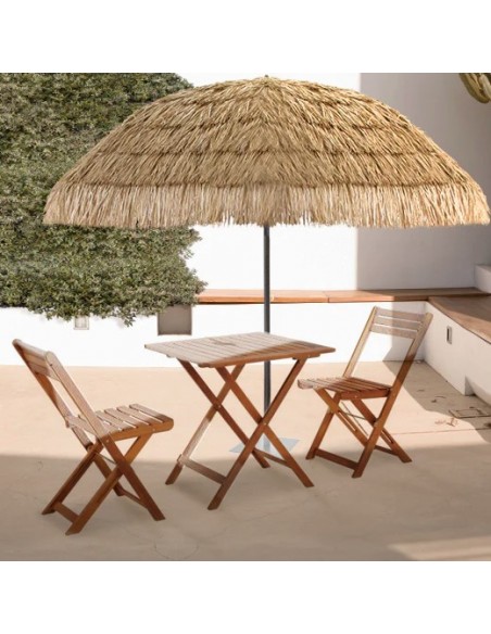 Sombrilla HAWAIANA de Acero para Exterior