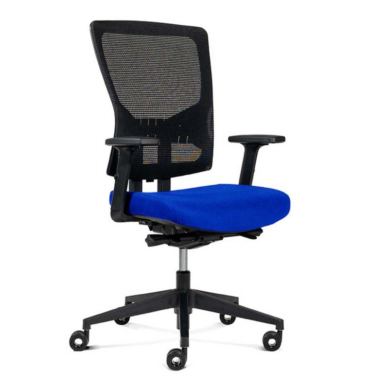 Silla Oficina Rd937 Respaldo Malla Negra, Con...