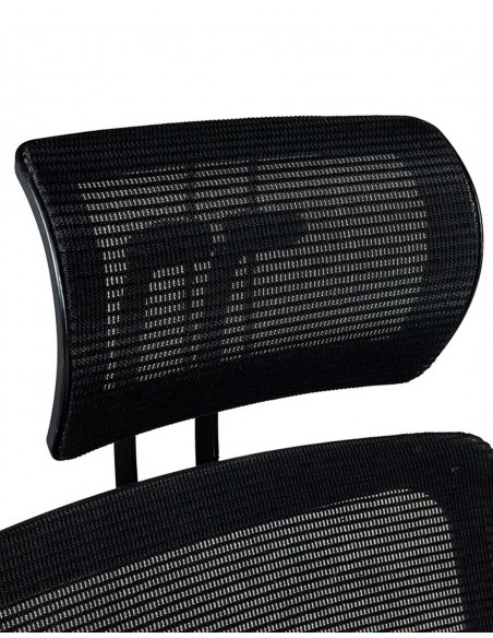 Silla Oficina Rd937 Respaldo Malla Negra, Con Brazos Regulables