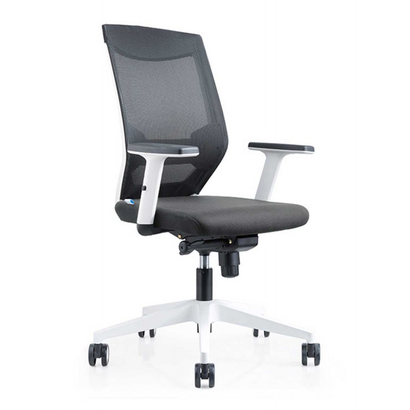 Silla Oficina 908 Blanca Con Regulacion Lumbar...