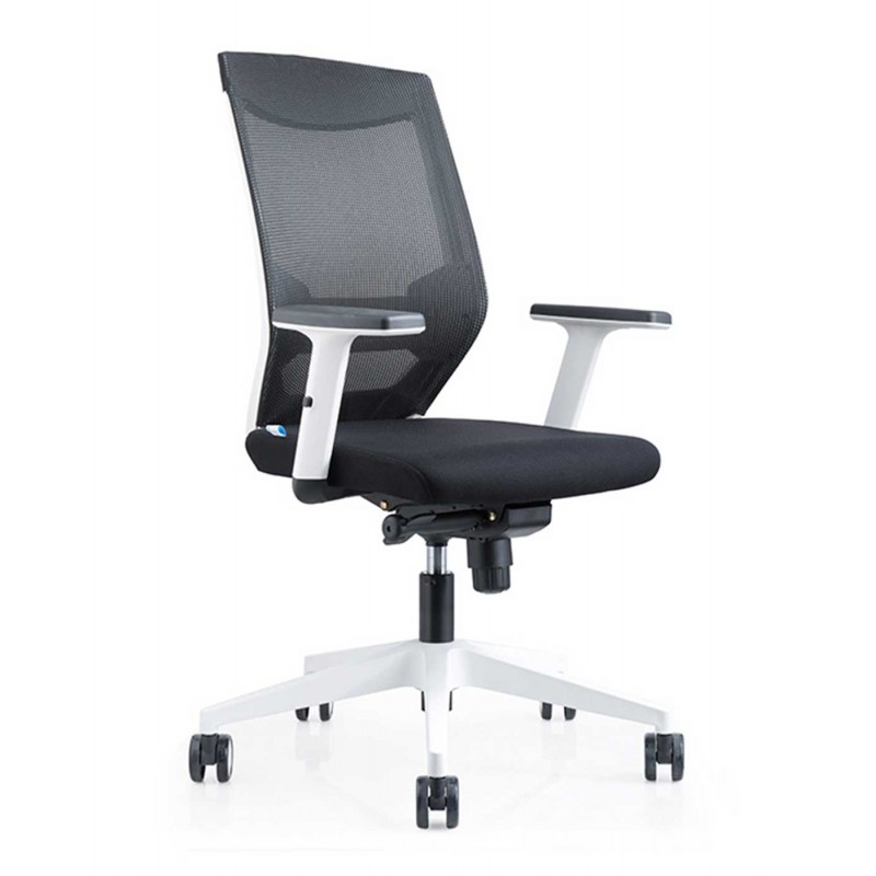 Silla Oficina 908 Blanca Con Regulacion Lumbar...