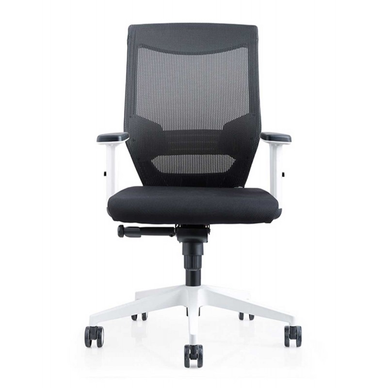 Silla Oficina 908 Blanca Con Regulacion Lumbar...