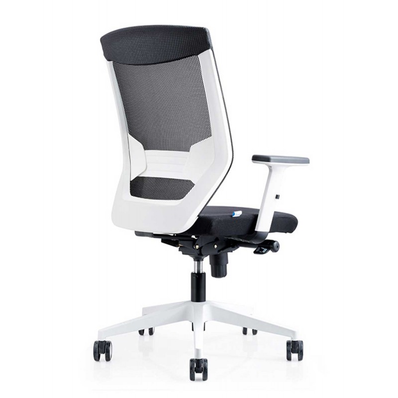 Silla Oficina 908 Blanca Con Regulacion Lumbar...