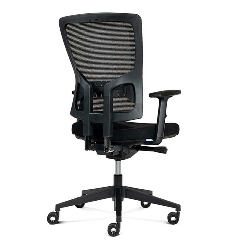 Silla Oficina Rd937 Respaldo Malla Negra, Con...