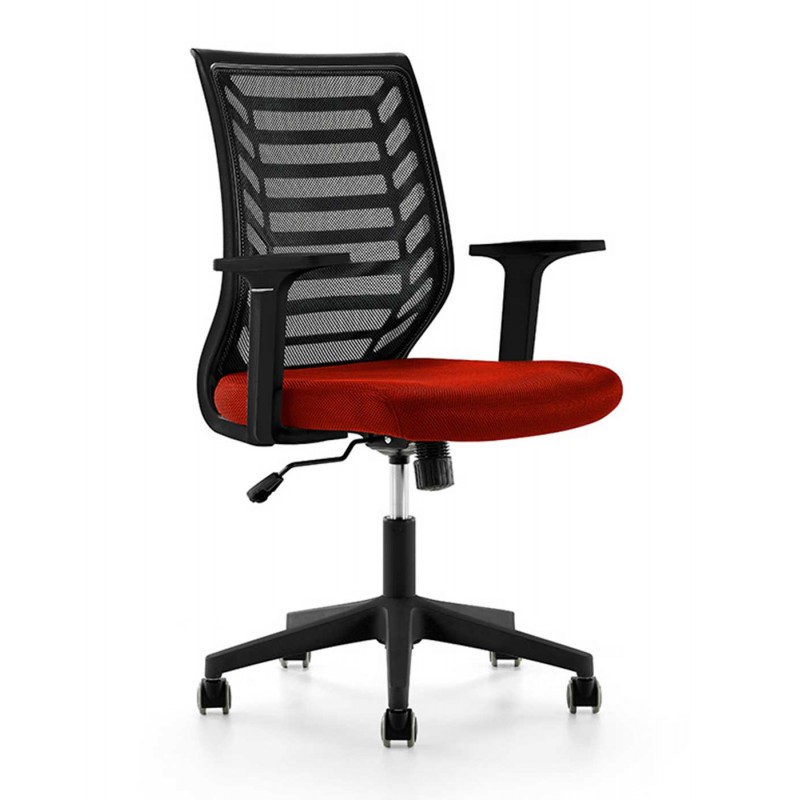 Silla Oficina 907 Respaldo Malla Negra