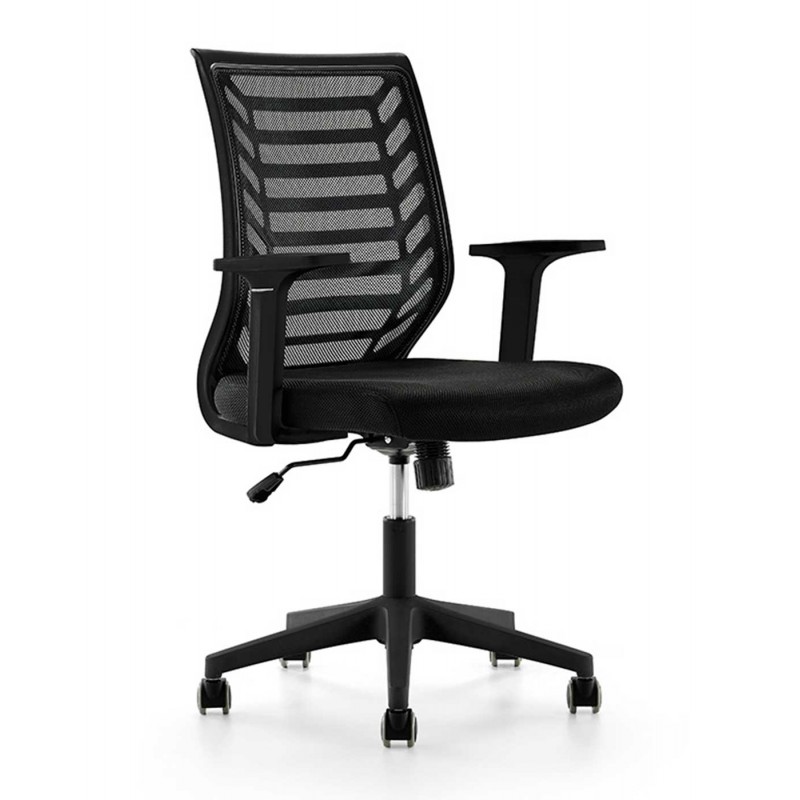 Silla Oficina 907 Respaldo Malla Negra