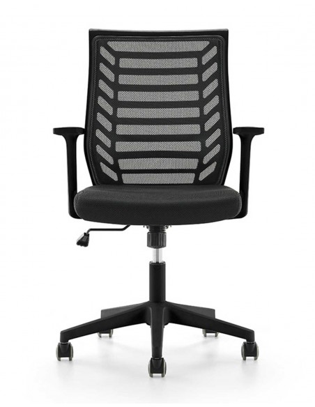 Silla Oficina 907 Respaldo Malla Negra