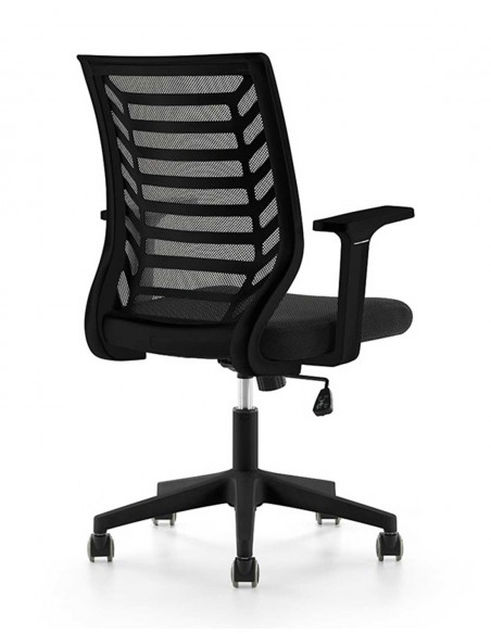 Silla Oficina 907 Respaldo Malla Negra