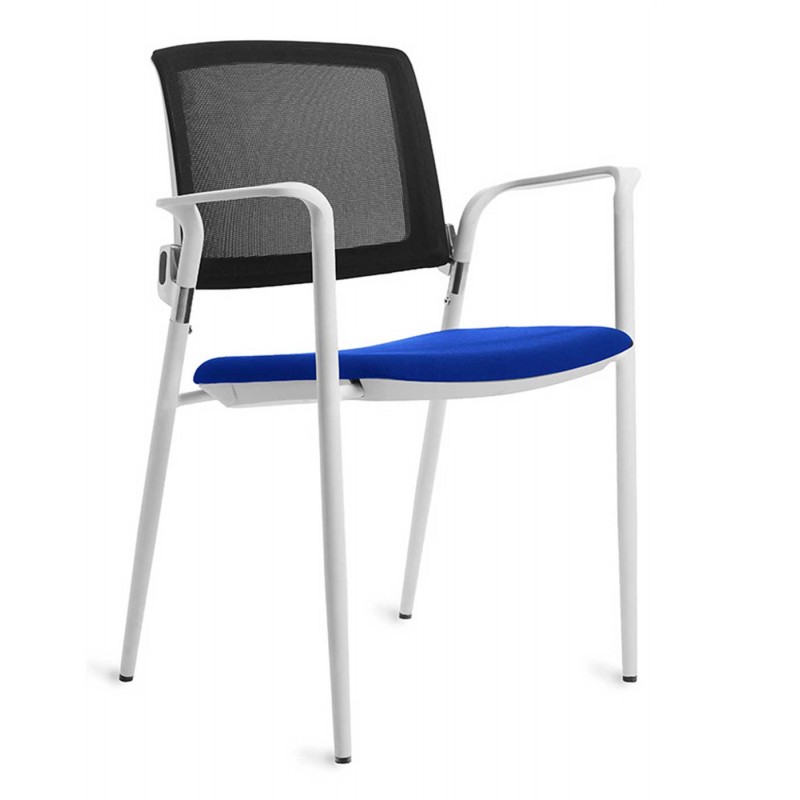 Silla Confidente 906 Estructura Blanca