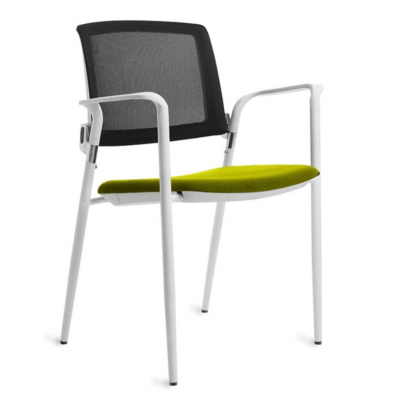 Silla Confidente 906 Estructura Blanca