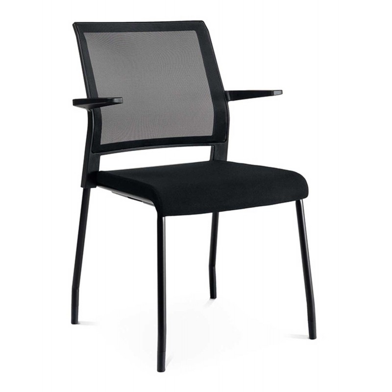 Silla Confidente - RD-938 Malla Negra