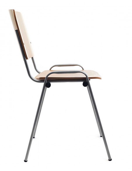 Silla Confidente 974S Madera Est.Pintada Alum.