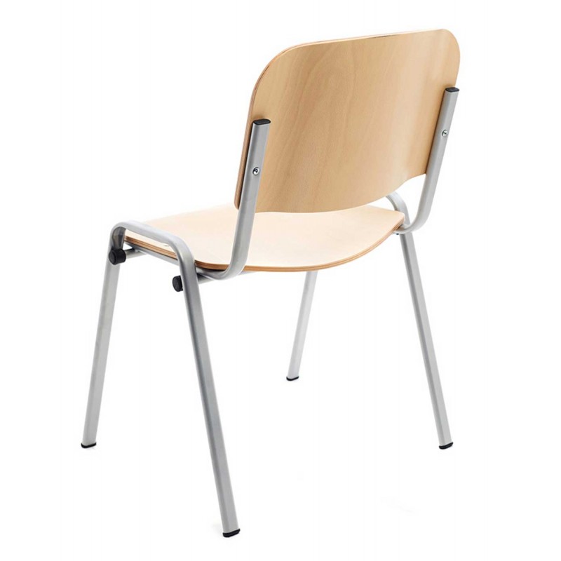 Silla Confidente 974S Madera Est.Pintada Alum.