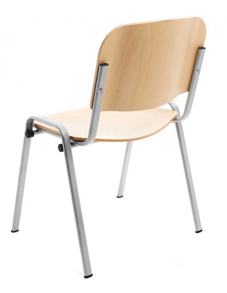 Silla Confidente 974S Madera Est.Pintada Alum.