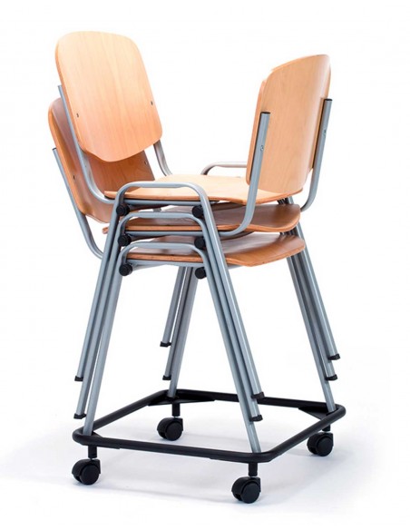 Silla Confidente 974S Madera Est.Pintada Alum.