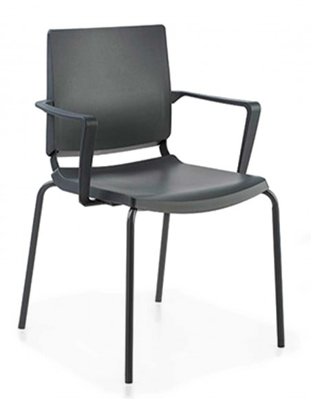 Silla Confidente Atenea de Polipropileno con brazos
