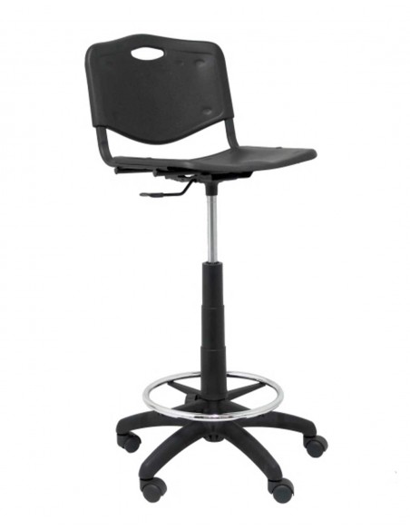 Taburete de Trabajo - ROBLEDO | PVC NEGRO