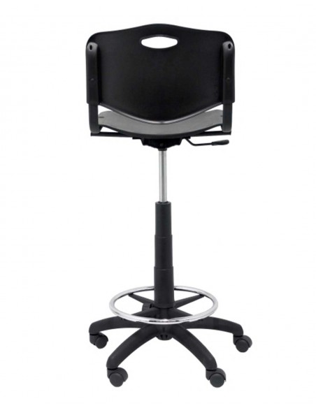 Taburete de Trabajo - ROBLEDO | PVC NEGRO