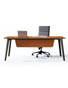 MESA RECTA ORGANOVA ACERO Y MELAMINA