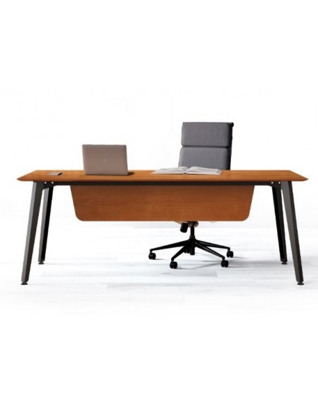 MESA RECTA ORGANOVA ACERO Y MELAMINA