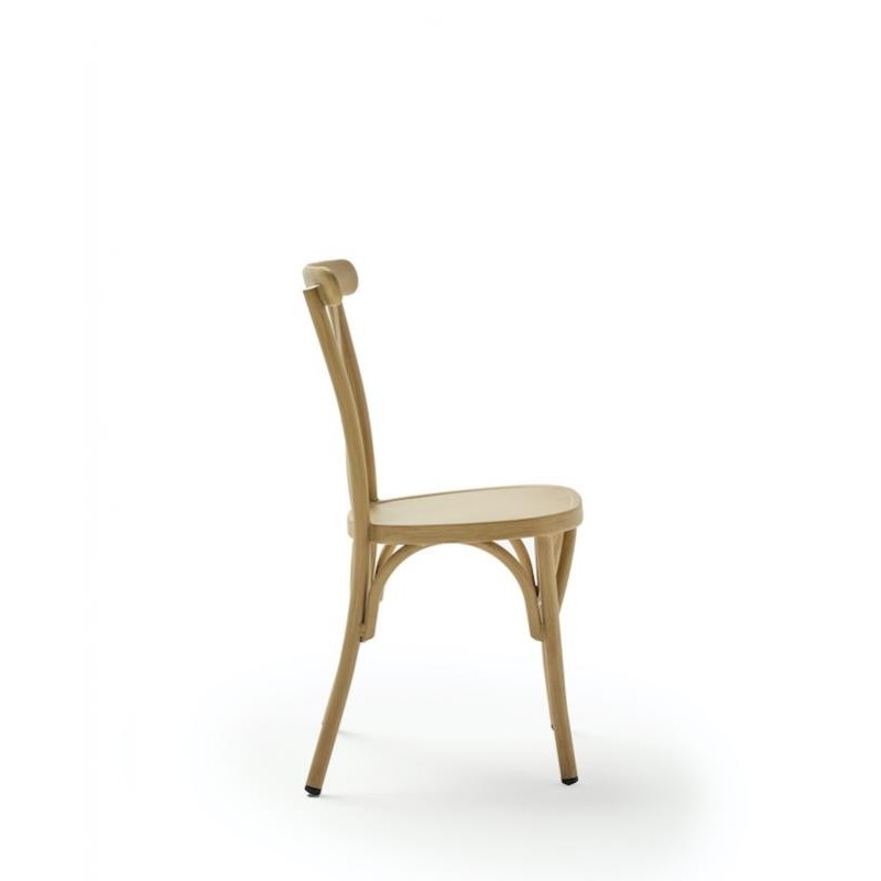 SILLA EFECTO MADERA EXTERIOR NEW CROSS