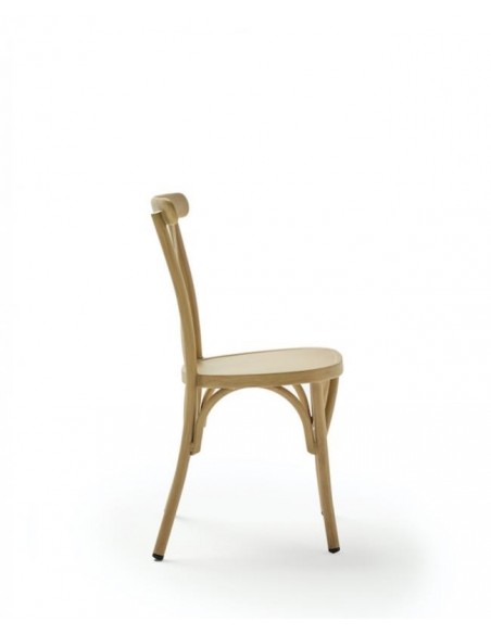 SILLA EFECTO MADERA EXTERIOR NEW CROSS