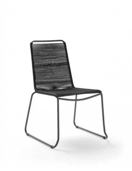 SILLA METÁLICA Y CUERDA BALDER EXTERIOR