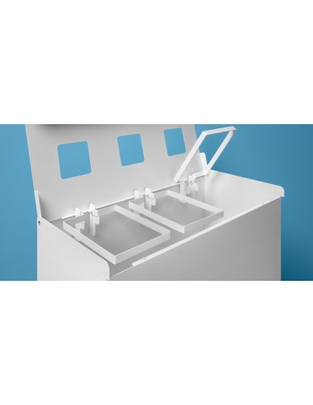 PAPELERA RECICLAJE 120L 3 RESIDUOS