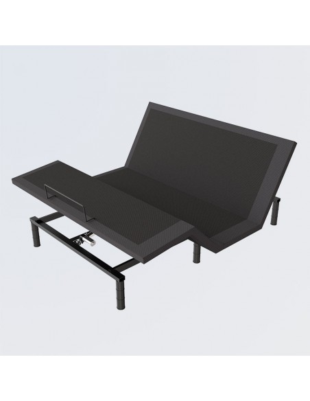 Estructura de Cama Eléctrica Ajustable con Tablero de Madera