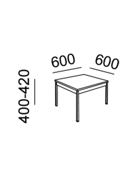 Mesas Bajas Line - 400 mm Altura