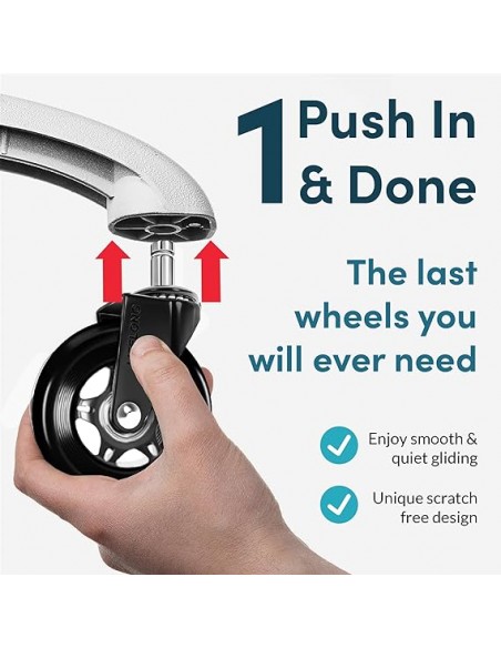Set de 5 Ruedas LIFELONG BLACK