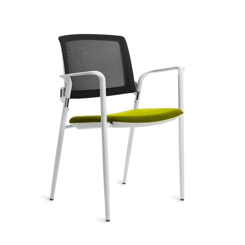 Silla Confidente 906 Estructura Blanca