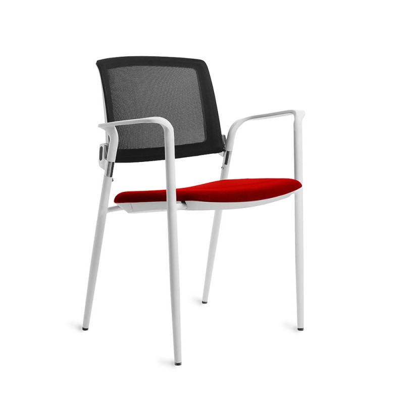 Silla Confidente 906 Estructura Blanca