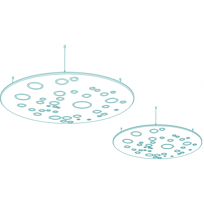 Isla Acústica - MOON ISLAND S (3 PANELES)