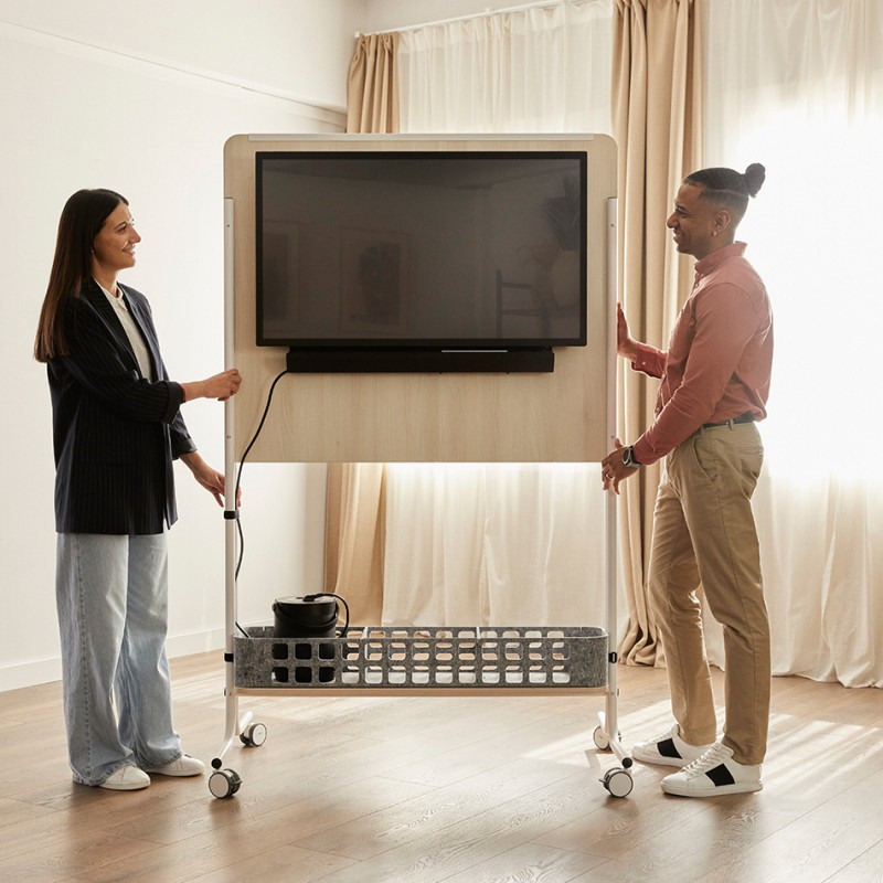 Panel Modular con Pizarra y Soporte TV