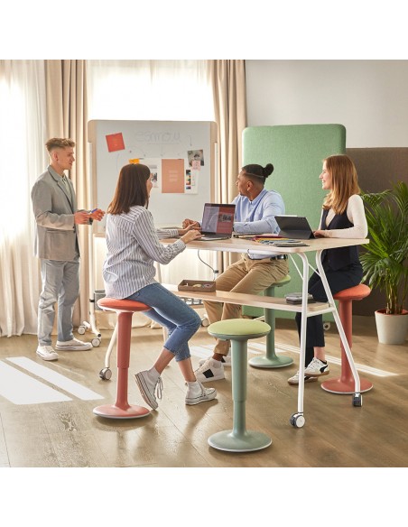 Mesa Alta con Ruedas para Oficinas y Formación | BeniOffi