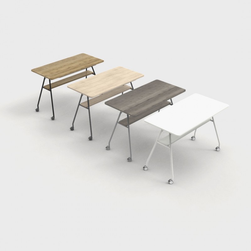 Mesa Alta con Ruedas para Oficinas y Formación...