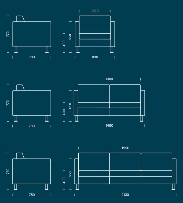 Medidas Sofa SE