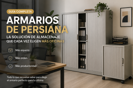 Armarios de persiana: la solución de almacenaje que cada vez eligen más oficinas
